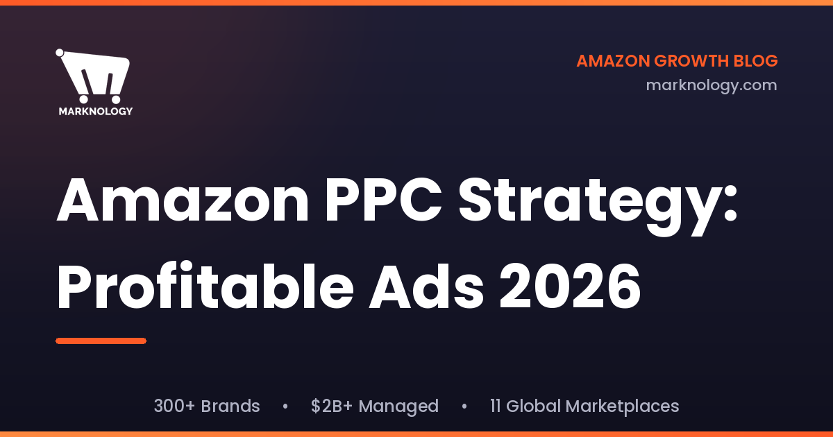 Amazon PPC Strategy: Profitable Ads 2026 | Marknology