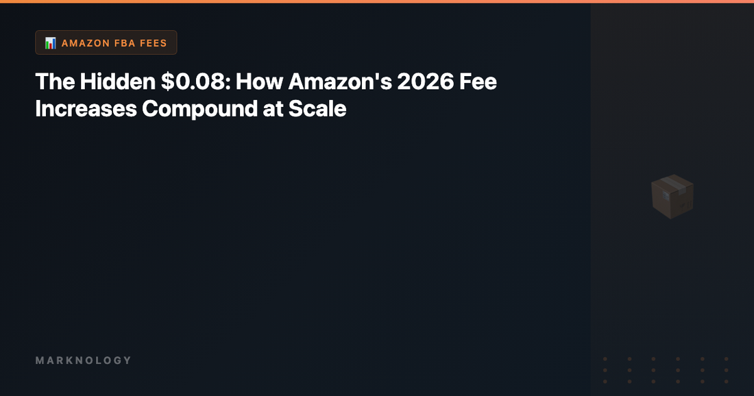 The Hidden $0.08: How Amazon's 2026 Fee Increases Compound at Scale